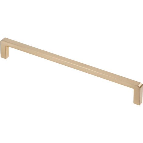 Poignée warwick - Décor : Or brossé - Entraxe : 192 mm - Longueur : 200 mm - FOSUN
