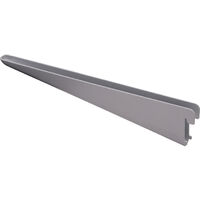 Console au pas de 32 - Décor : Gris aluminium - Longueur : 370 mm - Nombre de crochets : 2 - RAL : 9006 - ELEMENT SYSTEM