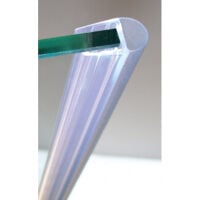 Joint d'étanchéité bi-dureté translucide tubulaire - Pour verre d'épaisseur : 6 à 8 mm - Longueur : 1950 mm - ADLER