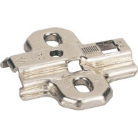 Embase cruciforme à visser - Distance : 0 mm - HETTICH