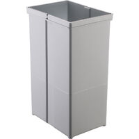 Seau pour poubelle 29L avec double poignée – Dimensions : 460x225x304 mm – Décor gris – Compatible avec cadres AvanTech YOU, ArciTech et InnoTech – Wesco