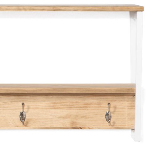 Estantería Colgante iCub 2 Estantes 3 Marcos Blanca en madera maciza de  pino acabado vintage estilo industrial Box Furniture - Box Furniture Shop
