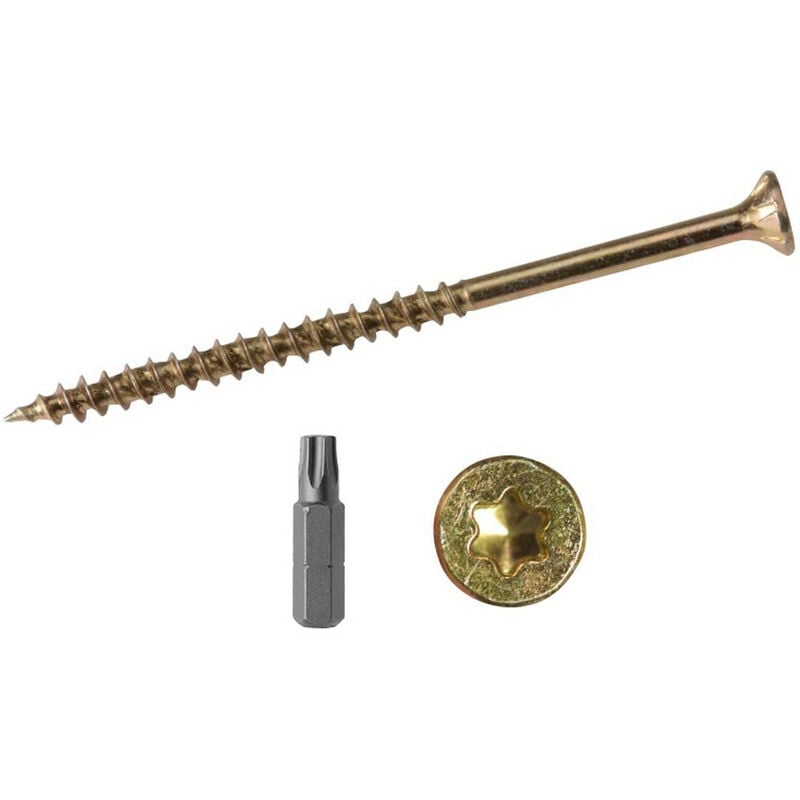 TORX HEAD WOOD SCREWS RIBS ELITE LOW-TORQUE MULTI-PURPOSE WOODSCREWS  CHIPBOARD