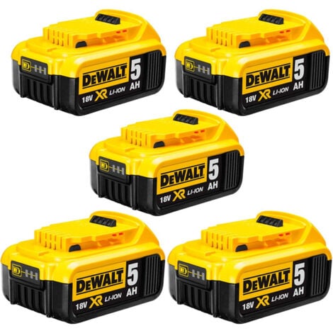 Genuine Dewalt DCB184 18v XR 5ah Slide Battery *TWIN PACK*
