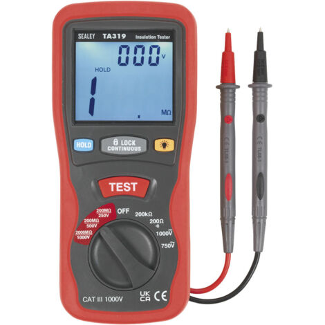 Sealey TA319 Digital Insulation Tester