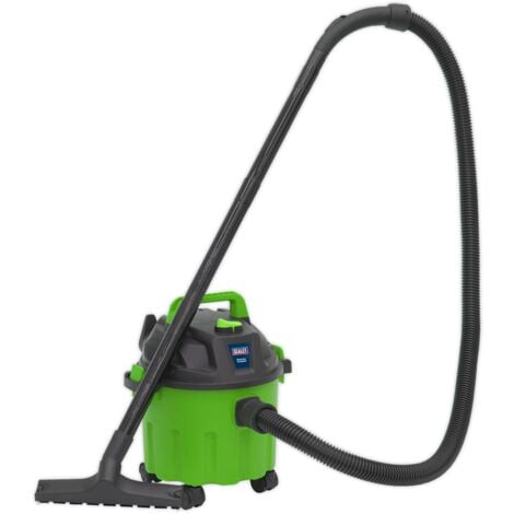 Sealey PC102HV Vacuum Cleaner Wet & Dry 10L 1000W 230V - Hi-Vis Green