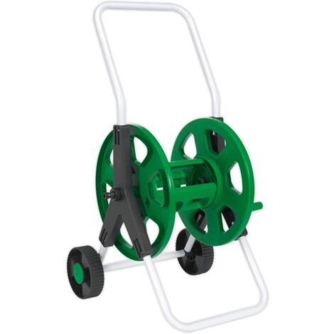 60m Portable Reinforced Tough Garden Hose Pipe Reel Cart Trolley