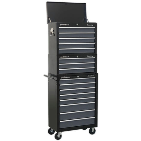 Sealey AP35STACK Tool Chest Combination 16 Drawer with Ball Bearing ...