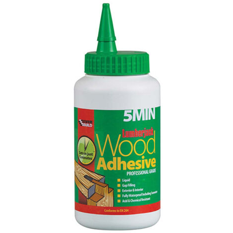 main image of "Everbuild 5MINPU7 Lumberjack 5min Polyurethane Wood Adhesive Liquid 750g"