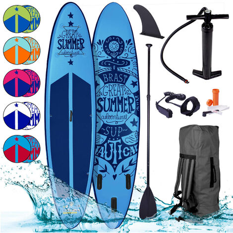 Couleurs differentes BRAST Stand up Paddle Gonflable Summer 10‘6 20psi Drop Stitch kit Complet 320x76x15cm 