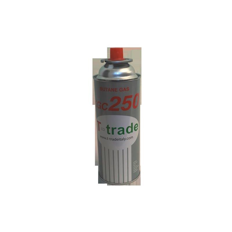 T-Trade Bomboletta Gas Butano Multipack Da 6 Bombolette Da 250 Grammi Ciascuna 