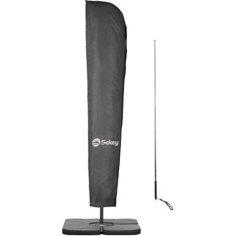 Housse de protection pour parasol Sekey Housse de parasol étanche, Couverture de protection, pour parasol à bras Ø 300 cm (1/4)