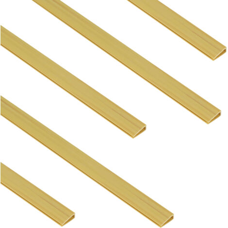 Sekey – Lot de 5 profilés de finition en PVC pour brise-vue – Longueur 1 m – Résistant aux intempéries et aux UV – Installation rapide sans outil