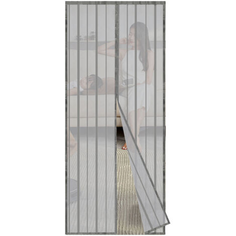 Sekey Moustiquaire Magnétique pour Porte/ Gris, 90 x 210cm