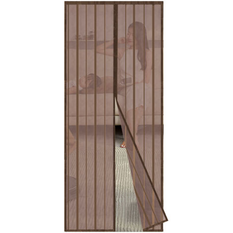 VidaXL Ridau anti-mouchs marron foncé t big 100x220 cm chnill au millur prix
