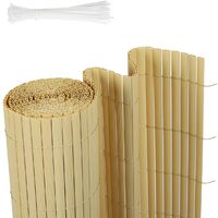 Canisse en PVC Brise Vue 80 x 300 cm, Bambou
