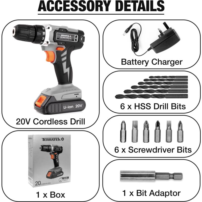 Terratek deals cordless drill