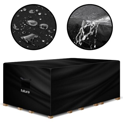 Futura Weatherproof Outdoor Covers Garden Furniture Cover Rip Resistant Fabric - Rectangular 242x162x100cm