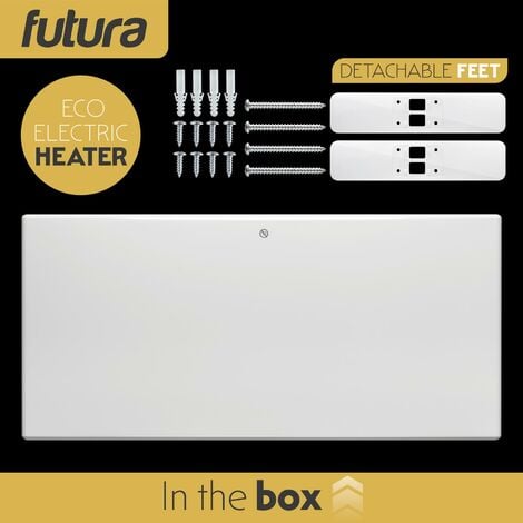 Futura Eco Electric Panel Heater 2000W Bathroom Safe Setback Timer Wall Mounted Lot 20 Low Energy Electric Heater