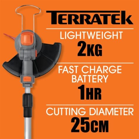 Cordless Strimmer Electric Grass Trimmer Garden Edger 2x Batteries 30x Blades