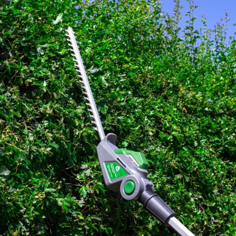 Gracious Gardens 18V 2.4m Cordless Electric Hedge Trimmer Long Reach 2 Batteries Included