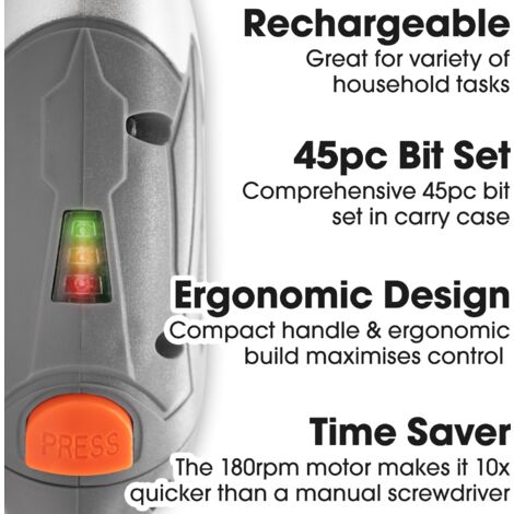 Terratek Cordless Screwdriver Terratek 3.6V 1300 mAh