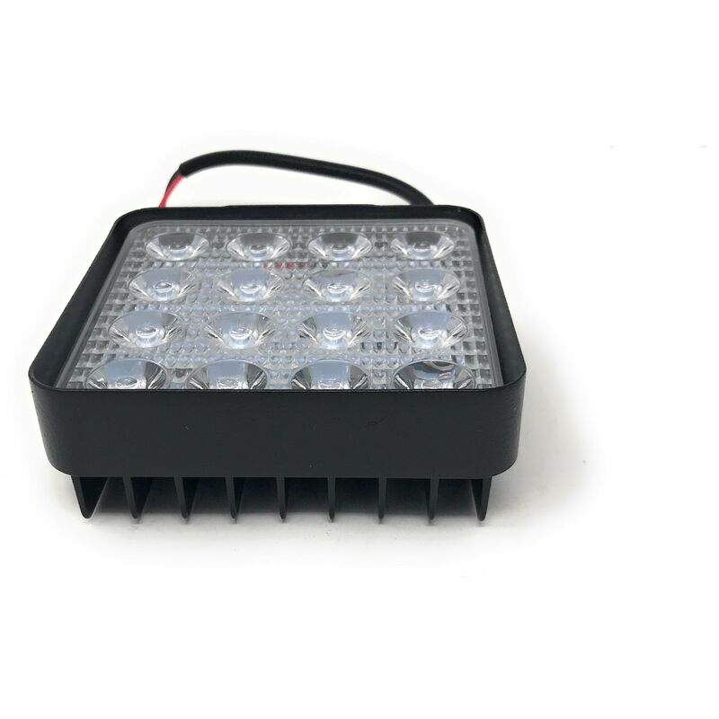 Leetop 2X Faro 48w Quadrato Faretto LED da Lavoro 16 LED di Profondità Auto Barca 