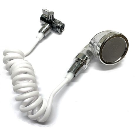 Kit Soffione Doccia per Lavandino con Tubo Estendibile Adatto per Cucina e Bagno (1/4)