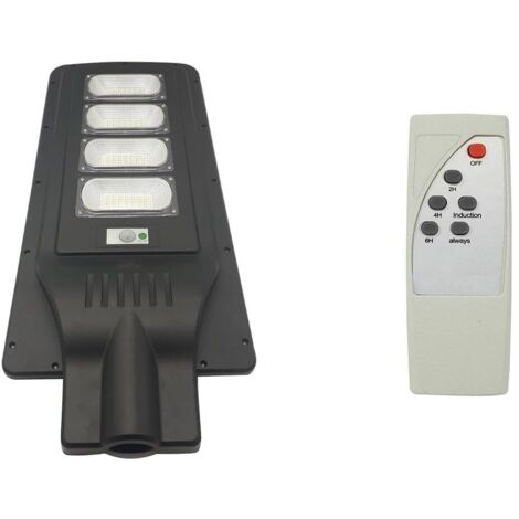 Lampione Stradale Faro A Led 120W Con Pannello Solare Crepuscolare E Telecomando (1/5)