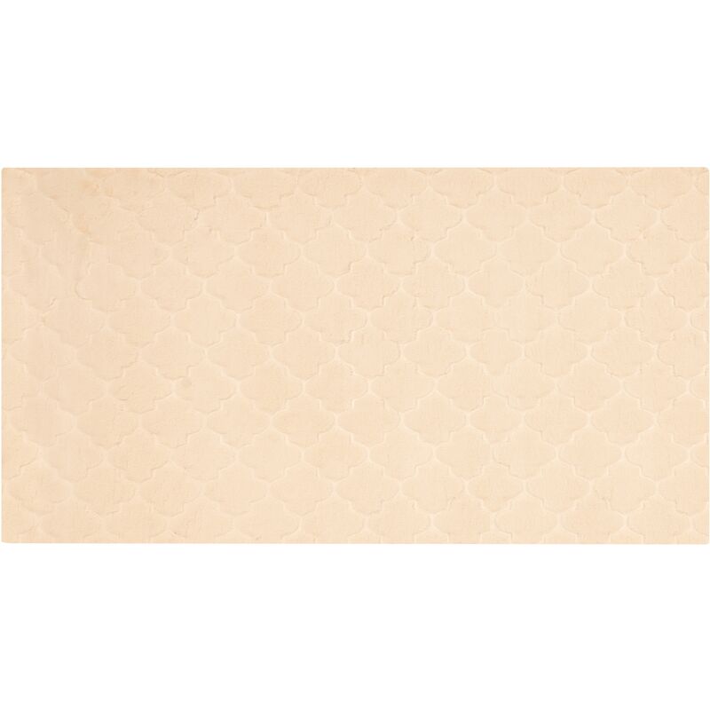 Tappeto pelliccia sintetica beige 80 x 150 cm GHARO