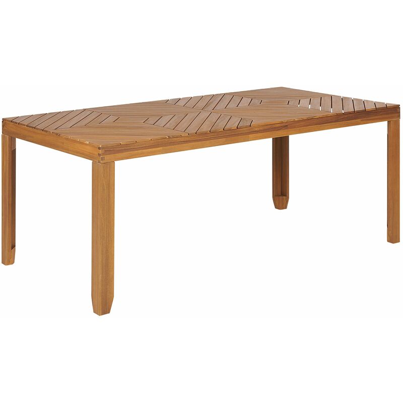 Tavolo da pranzo da giardino in legno di acacia per 6 persone 180 x 90 cm  Baratti