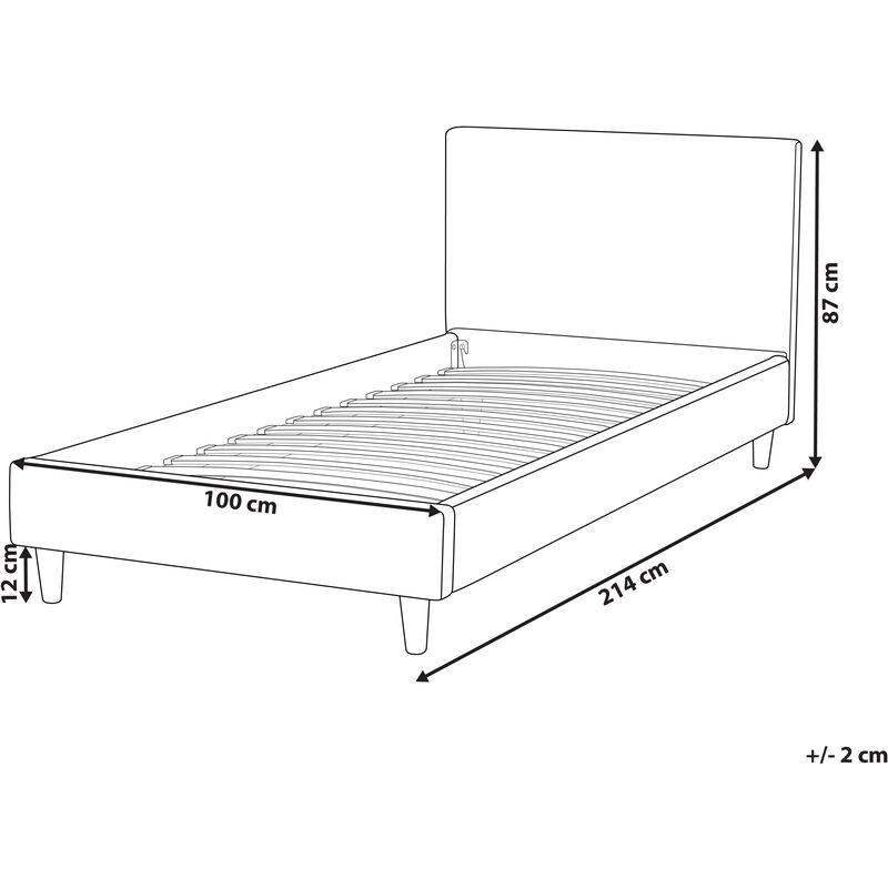 Rivestimento telaio letto velluto rosa 90 x 200 cm FITOU 