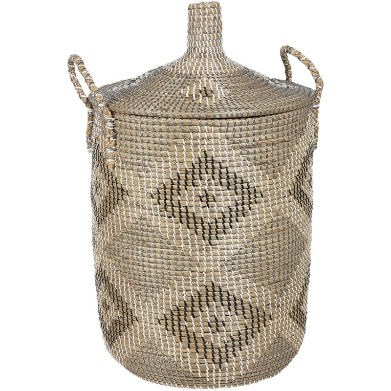 LYCN Cesto Per Frutta A 3 Livelli In Macramè: Appendibile, Intrecciato A Mano, Stile Bohémien, Beige, 110 Cm - 2