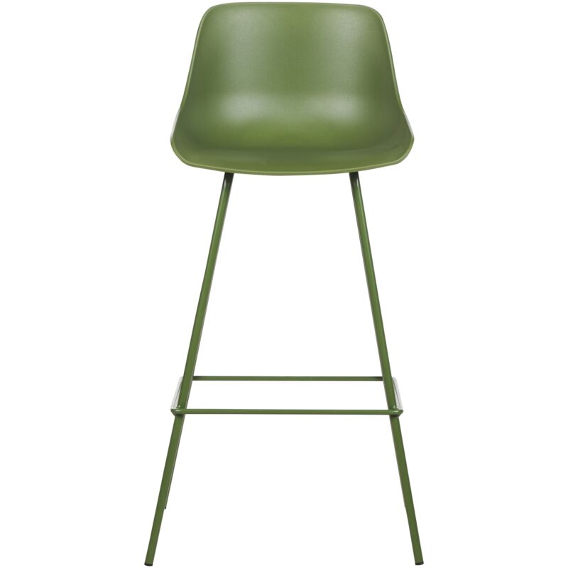 Set di 6 sgabelli da bar in metallo e plastica nera 39,5x44x91cm B&b kitchen | Maisons du Monde