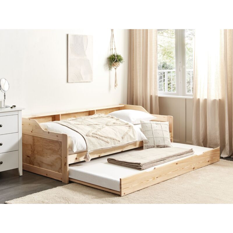 DUMOS Letto Matrimoniale In Tessuto Con Testiera Regolabile – Struttura A Piattaforma In Legno, Robusta E Silenziosa (Fino A 362 Kg) – Senza Rete A Molle - 5