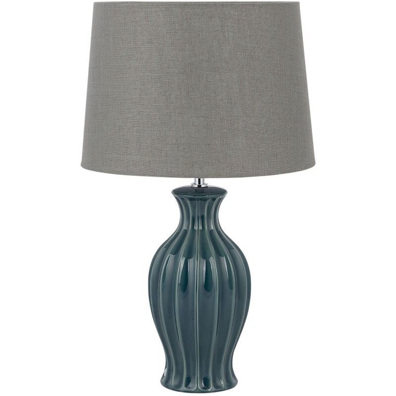 Lampada da tavolo verde scuro 59cm Samina