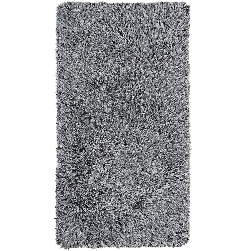 Tappeto shaggy in color grigio sale e pepe 80x150 cm Cide