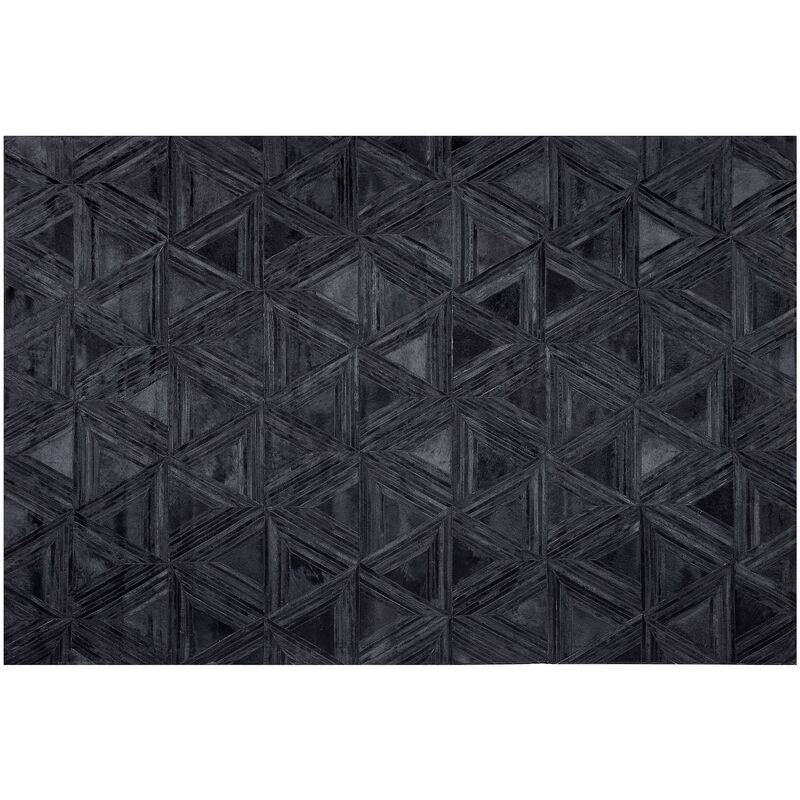 Tappeto in vera pelle di mucca nero e bianco 3-4 m² rustico brasiliano  Nasqu