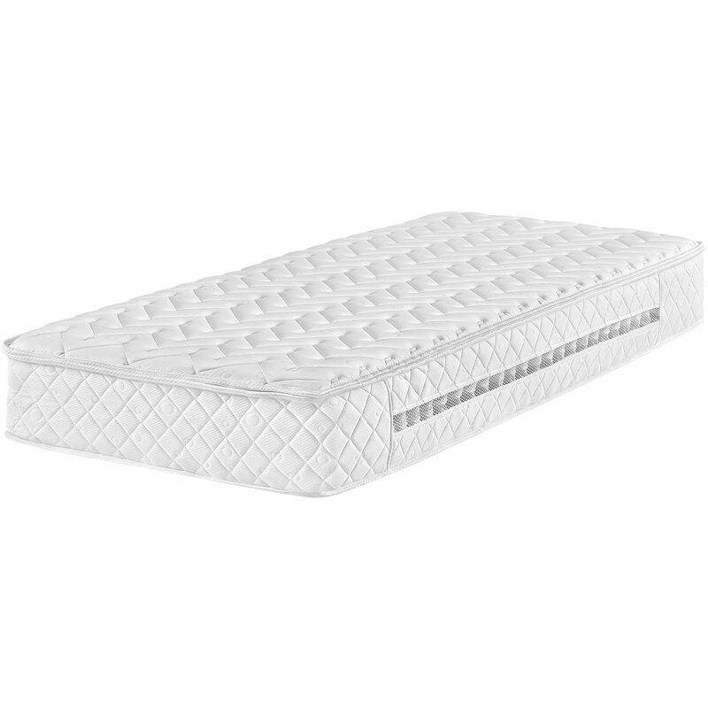 Materasso a Molle Insacchettate Sfoderabile con Zip Traspirabile Memory  Foam 90 x 200 cm Glory