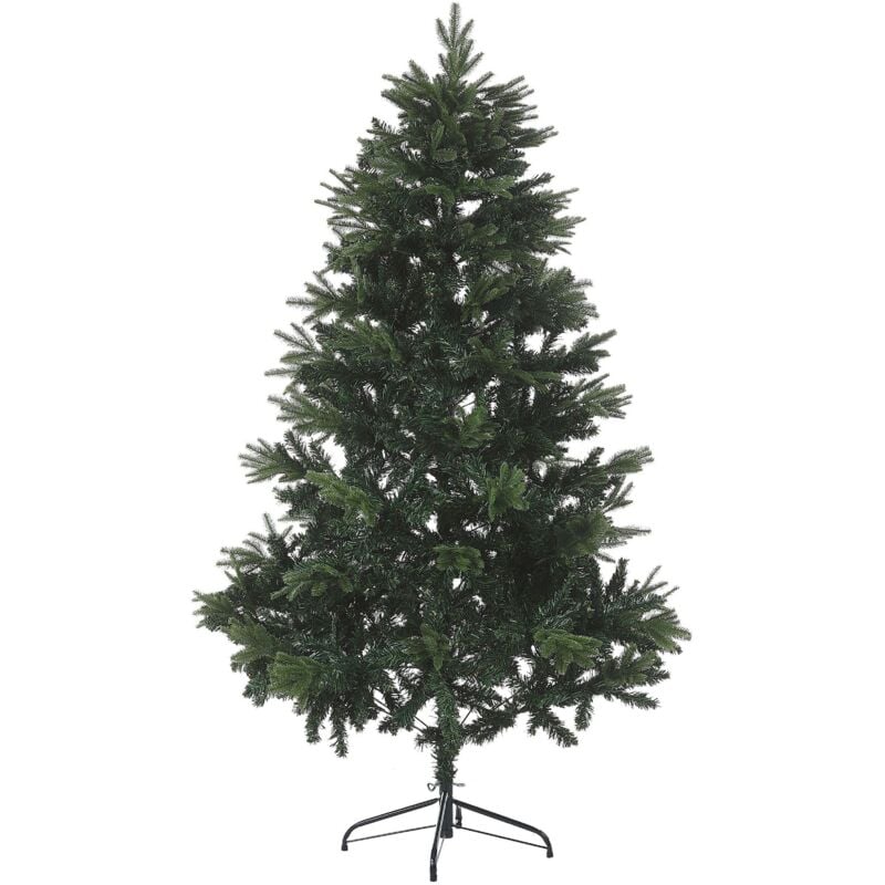 Albero di Natale Artificiale Verde Base in Metallo Nero 180 cm Langley