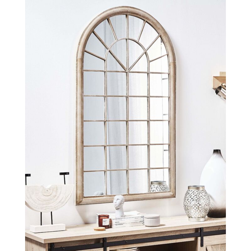 Specchio Ad Arco A Figura Intera VEVOR 180x81 Cm - Con Supporto, Vetro Temperato Antishock, Cornice Alluminio Nero - Foto 3