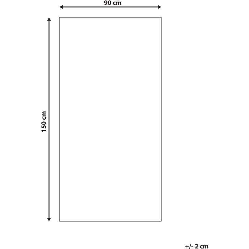 Tappeto da esterni 90x150 cm rettangolare con motivo a rombi grigio e bianco