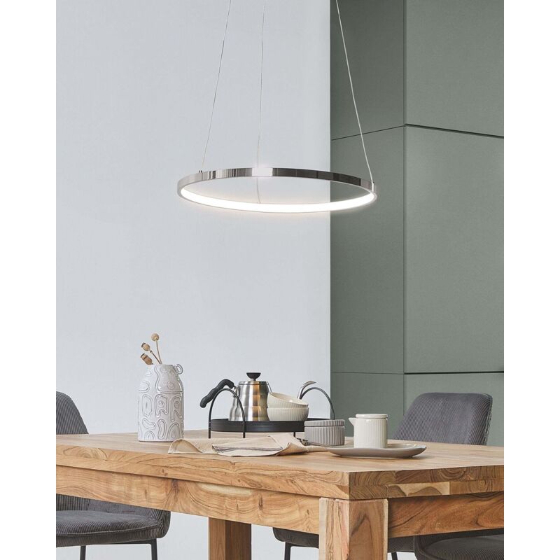 Luce A Sospensione Rotonda 4 Anelli - Lampada Dimmerabile 3000K-6500K Per Soggiorno E Cucina - Foto 10