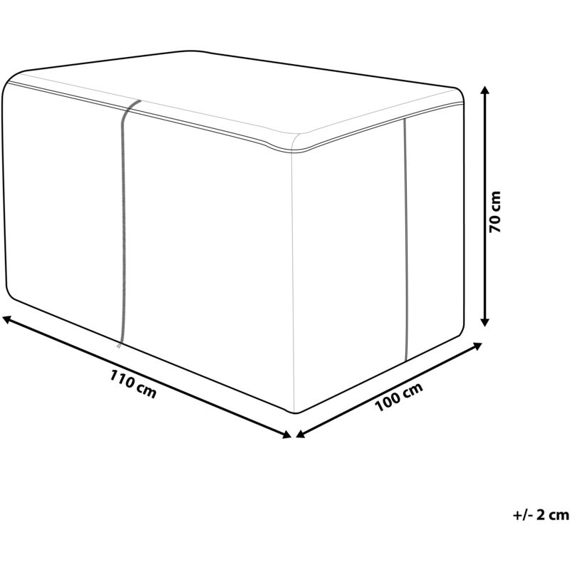 Telo impermeabile per mobili da giardino 110 x 100 x 70 cm CHUVA 