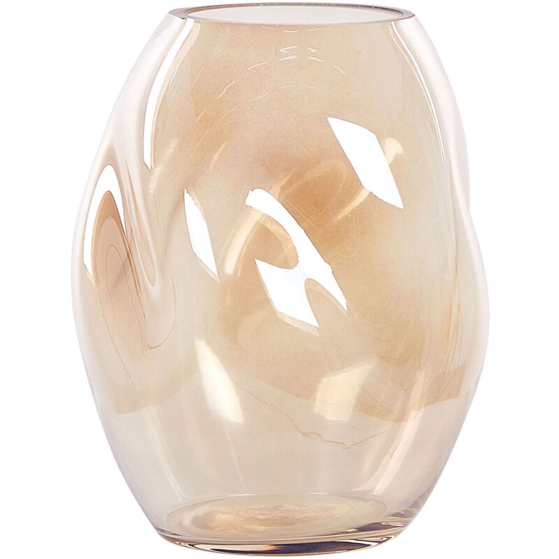 Vaso da fiori vetro arancione 23 cm RODIA 