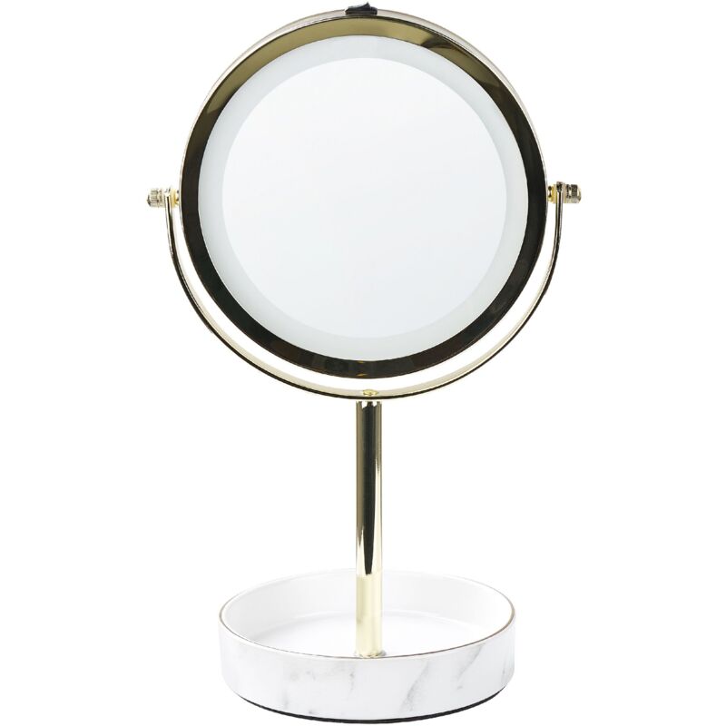 GOPLUS Specchio da Trucco con Luci, con Funzione Bluetooth, Specchio da  Tavolo/Parete con 3 Modalit