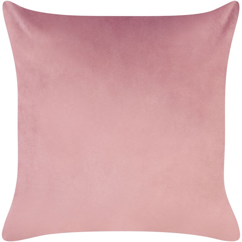 Set di 2 cuscini in velluto con motivo a palme rosa e oro 45 x 45 cm  Caranday