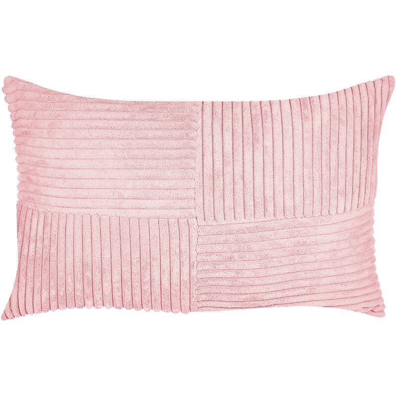Set di 2 cuscini da lancio Cuscini decorativi in velluto a coste 47 x 27 cm  Rosa Millet