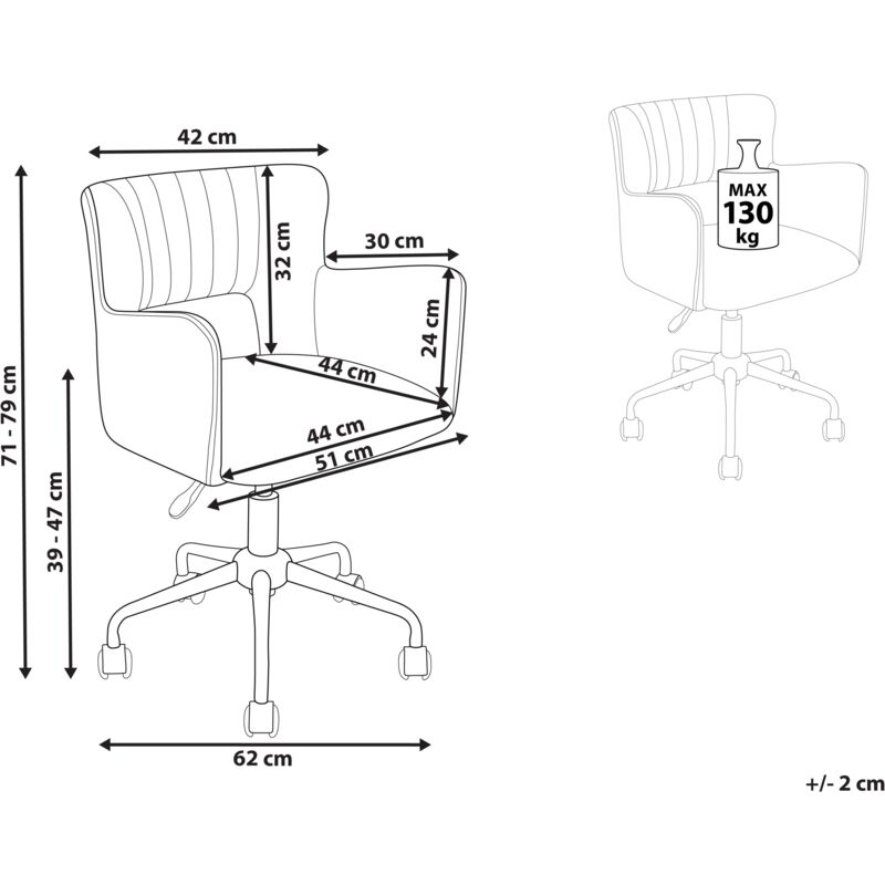 Sedia da ufficio velluto celeste moderna industriale girevole con rotelle  Sanilac