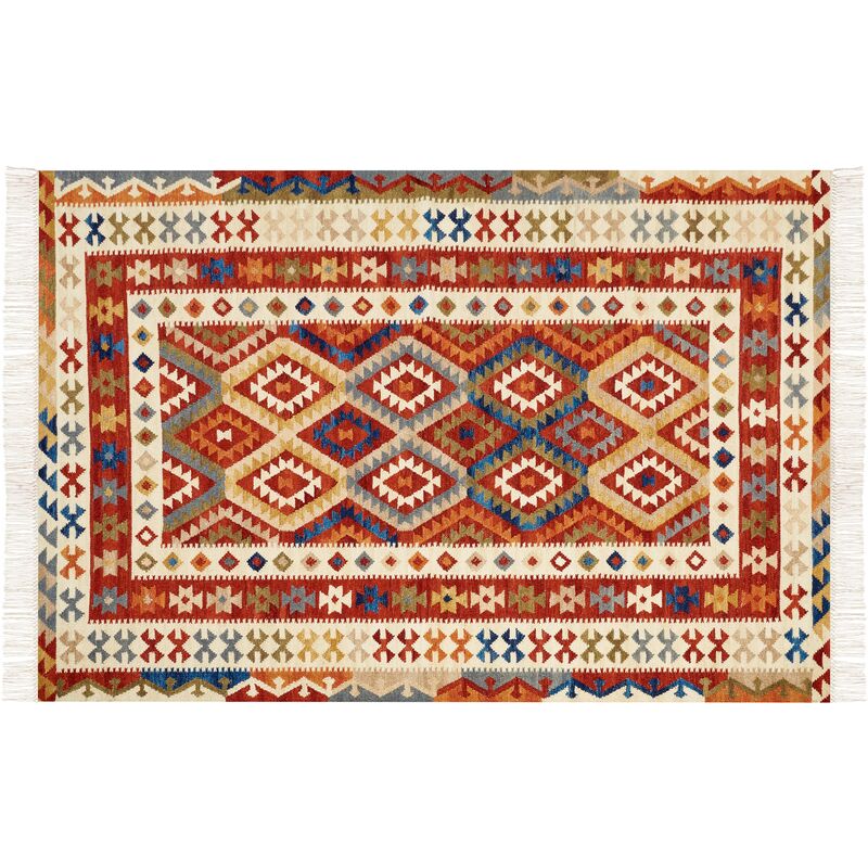 Tappeto kilim lana multicolore 200 x 300 cm KAGHSI